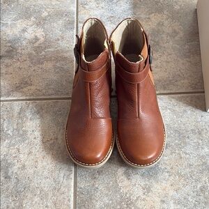 Brown Leather Ankle Boots